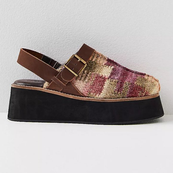FREE PEOPLE Astrid Platform Mules / Mulberry Mix - Picture 3 of 14